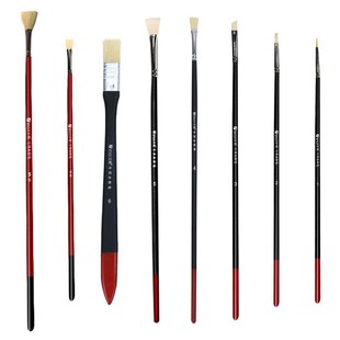 黄正极水粉笔画笔套装丙烯油画水粉水彩勾线笔猪鬃尼龙美术生专用