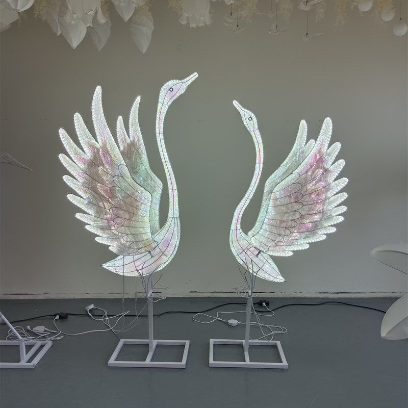 新品天鹅摆件路引婚庆道具发光鹅婚礼堂摆放背景摆件室内场景装饰,节庆用品/礼品,路引,淘宝优惠券,粉丝福利购,淘宝优惠卷