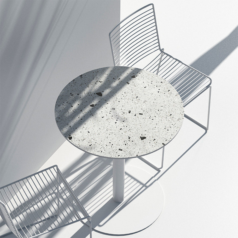 本土创造水磨石简约休闲洽谈桌子咖啡奶茶店餐桌北欧阳台小圆桌椅,住宅家具,板木餐桌,淘宝优惠券,粉丝福利购,淘宝优惠卷