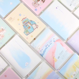 胶套笔记本加厚32K小学生横格本子A5初中生厚胶装32开练习作业本