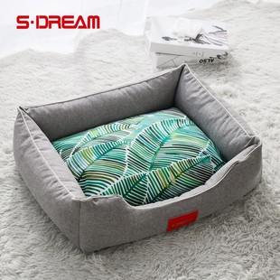 主子家 狗窝猫窝可拆洗四季通用 小型犬泰迪狗垫 网红狗床宠物窝