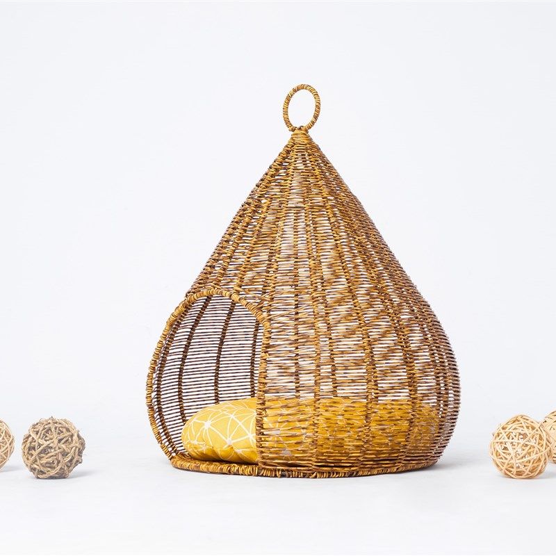 藤编手工编织猫狗宠物窝透气环保四季可用可冲洗猫咪猫床房吊篮床,宠物/宠物食品及用品,猫窝/屋/帐篷/沙发,淘宝优惠券,粉丝福利购,淘宝优惠卷