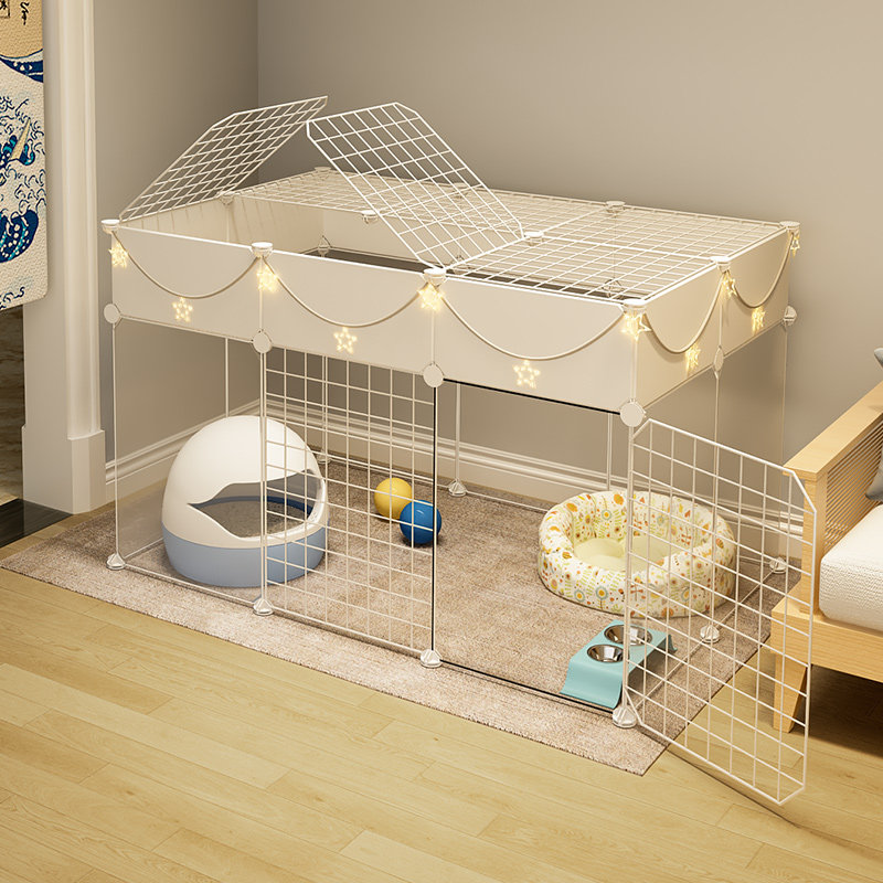 狗狗宠物围栏室内专用免打孔隔离门博美中小型犬自由组合狗窝狗舍,宠物/宠物食品及用品,狗笼子,淘宝优惠券,粉丝福利购,淘宝优惠卷