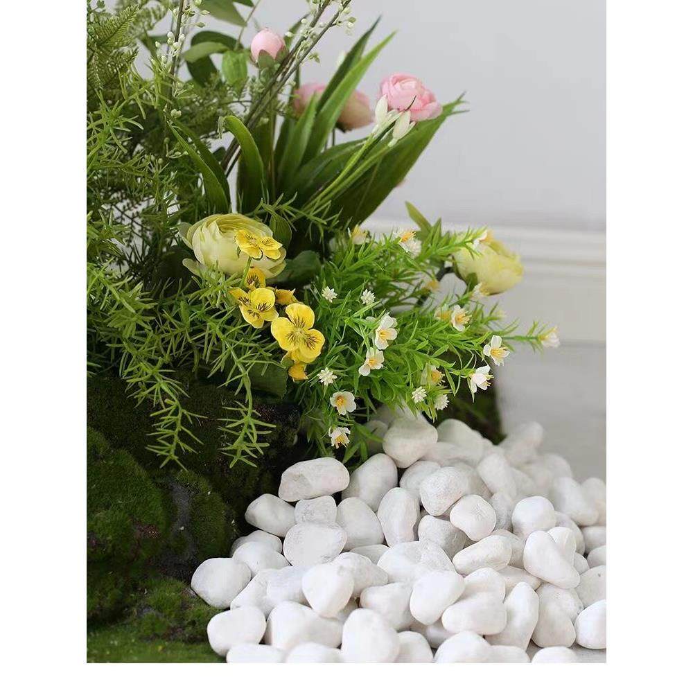 模拟绿色植物景观设置餐厅隔断商店花园场景插花角落花槽花箱植物