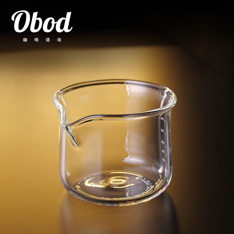 萃取量杯咖啡杯手冲浓缩杯接液杯带刻度玻璃盎司杯100ml公道杯