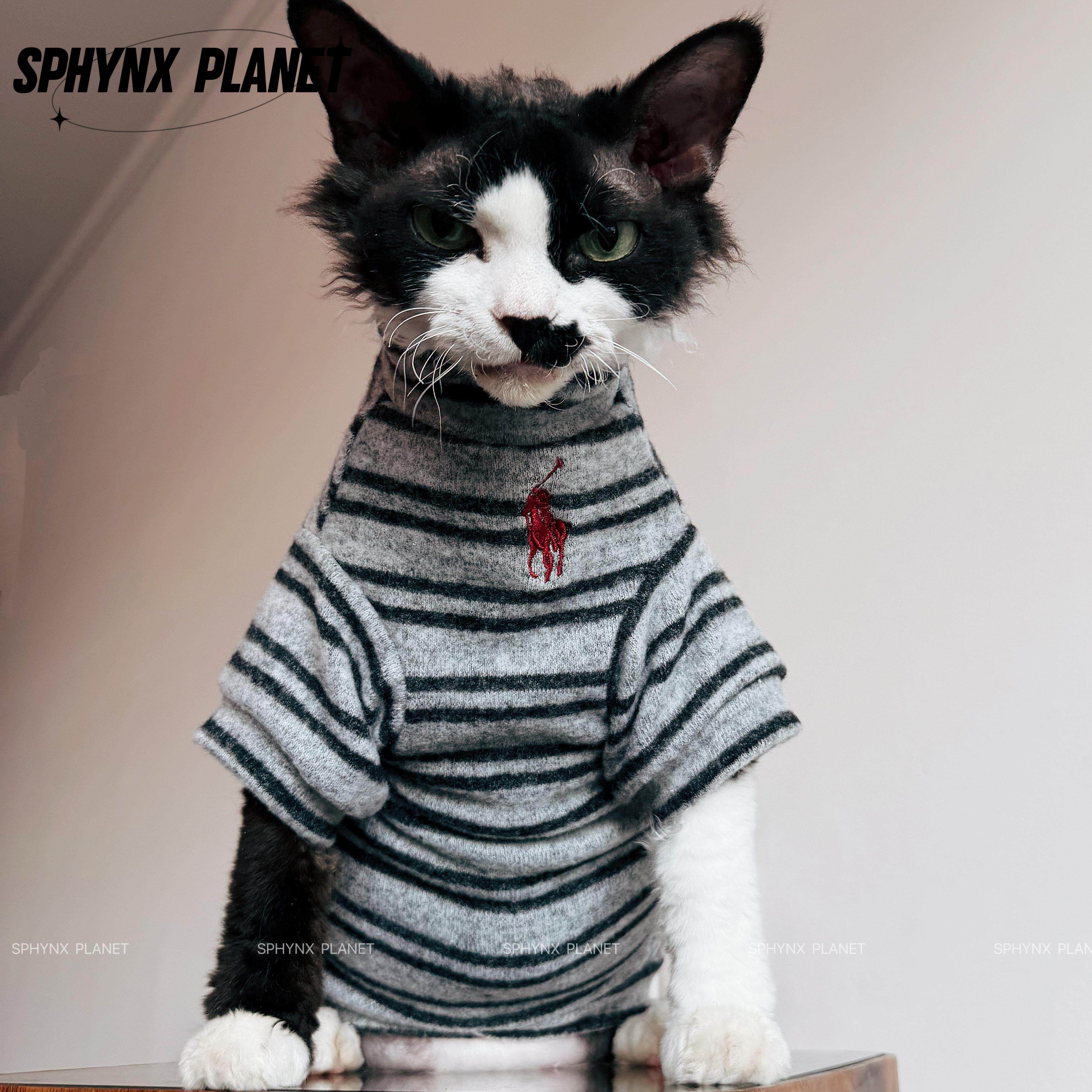 PHYNXPLANET斯芬克斯德文无毛猫衣服潮冬季新款宠物猫衣服保暖绒