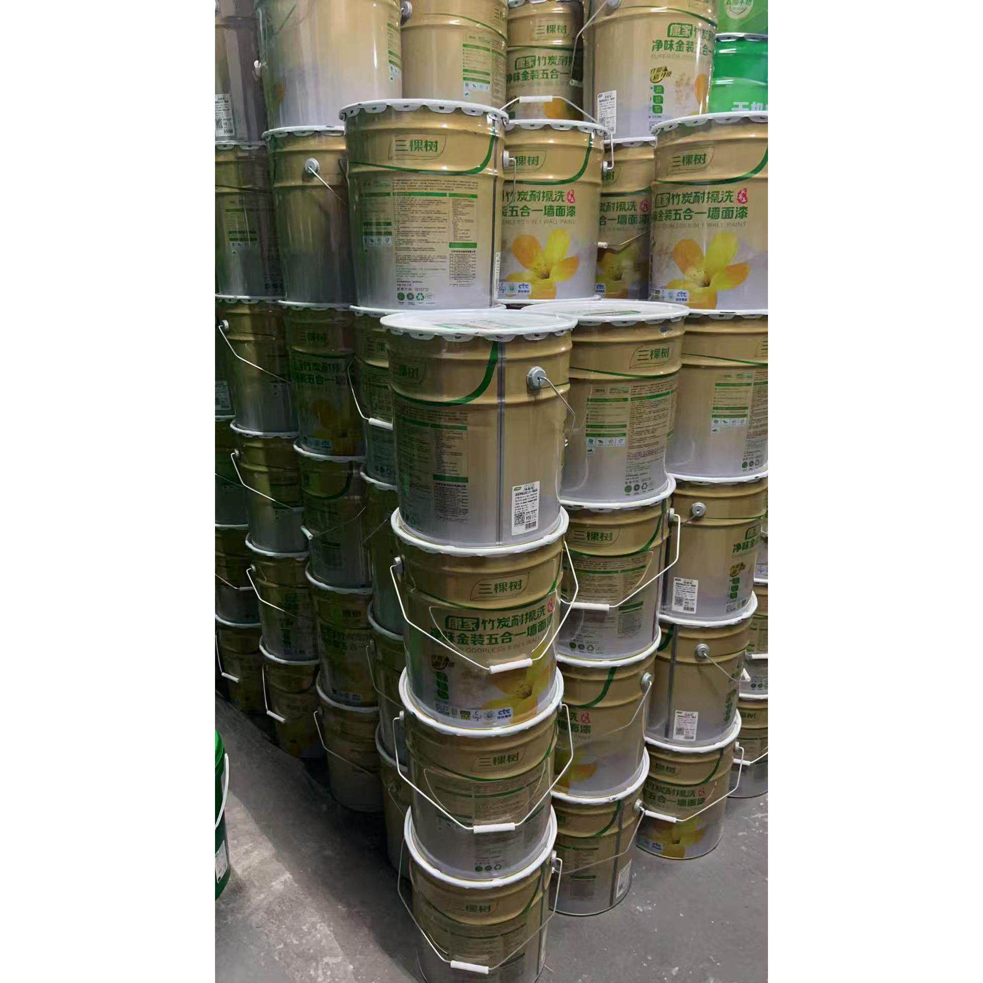 三棵树净味金装五合一耐擦洗乳胶漆室内家用自刷无味水溶性环保漆