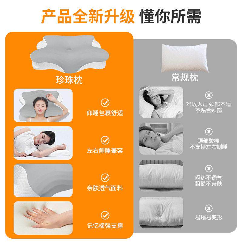 记忆枕护颈枕专利慢回弹记忆棉枕头a类蝶形枕颈椎枕侧睡睡眠减压