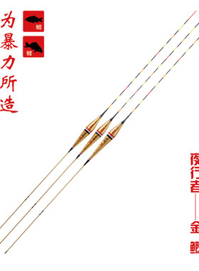 夜行者 金鲫 新款可换尾电子漂鲫鱼夜光漂混养夜钓漂巴尔杉木浮漂