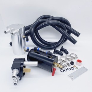 EA888机油透气壶 改装铝合金油气分离器微米金属过滤废气回收油桶