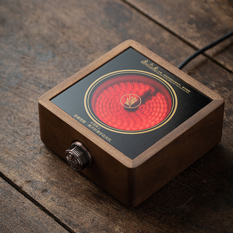 清欢丨胡桃木电陶炉 家用复古实木小型煮茶器 办公室烧水煮茶炉,餐饮具,煮茶炉,淘宝优惠券,粉丝福利购,淘宝优惠卷