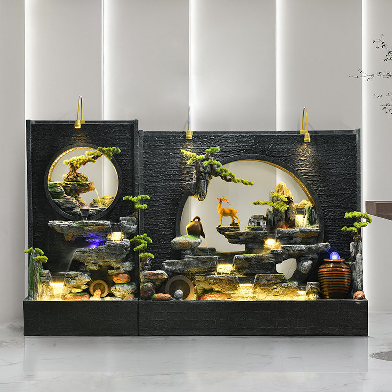 庭院花园小院酒店会所饭厅公司假山流水墙水幕墙流水屏风隔断摆件,家居饰品,户外/庭院摆件,淘宝优惠券,粉丝福利购,淘宝优惠卷