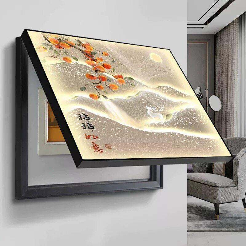 电表箱装饰画现代简约电表箱挂画电闸箱遮挡电表箱电闸箱装饰画