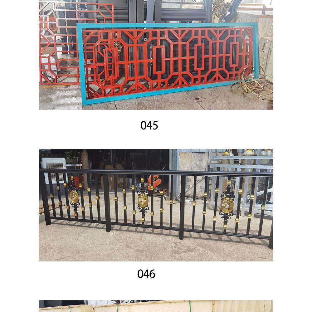 别墅铝合金栏杆铝艺术阳台护栏房屋安全栏杆庭院中式建筑覆古自由