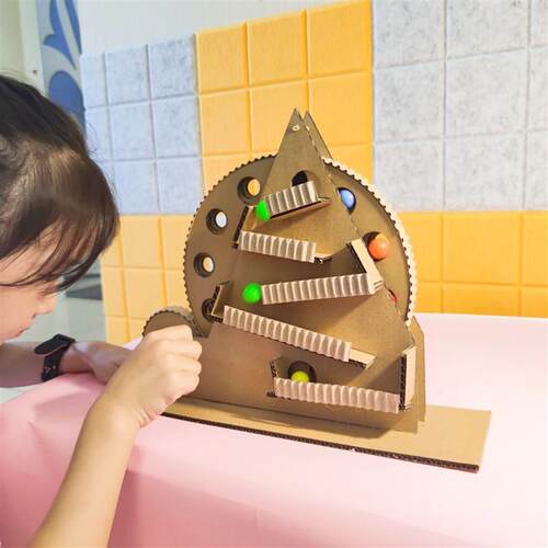 瓦楞纸手工材料包 幼儿区角DIY创意教具 废物利用立体手作制作组