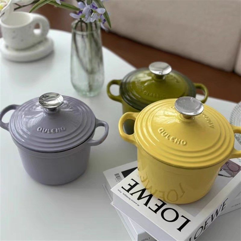 千乐欧15cm铸铁珐琅锅宝宝辅食锅甜品多功能电磁炉燃气灶烤箱通用,厨房/烹饪用具,炖锅/炖煲/汤煲,淘宝优惠券,粉丝福利购,淘宝优惠卷