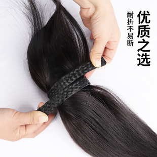 刘海假发女自然前额发箍刘海一体真发遮白发隐形无痕头顶补发片女