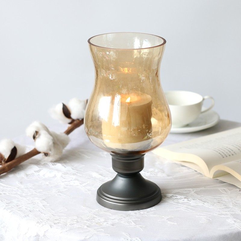 欧式复古烛台浪漫气氛摆件样板间高脚防风蜡烛台烛光晚餐装饰风灯,家居饰品,烛台,淘宝优惠券,粉丝福利购,淘宝优惠卷