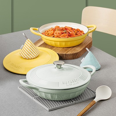 北鼎珐琅锅铸铁锅焖焗锅海鲜锅28cm家用多功能锅焖炖炒锅buydeem