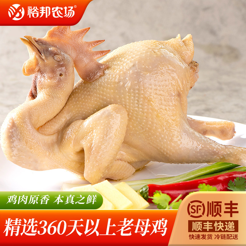 【顺丰冷链】裕邦农场鲜汁脆皮鸡正宗白斩鸡白切鸡老母鸡熟食