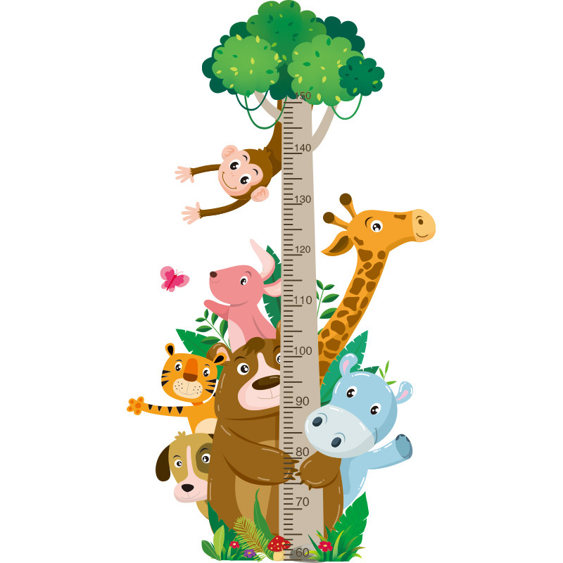 儿童测量身高贴神器房间装饰墙贴纸可移除不伤墙卡通卧室墙面贴画,家居饰品,身高贴,淘宝优惠券,粉丝福利购,淘宝优惠卷