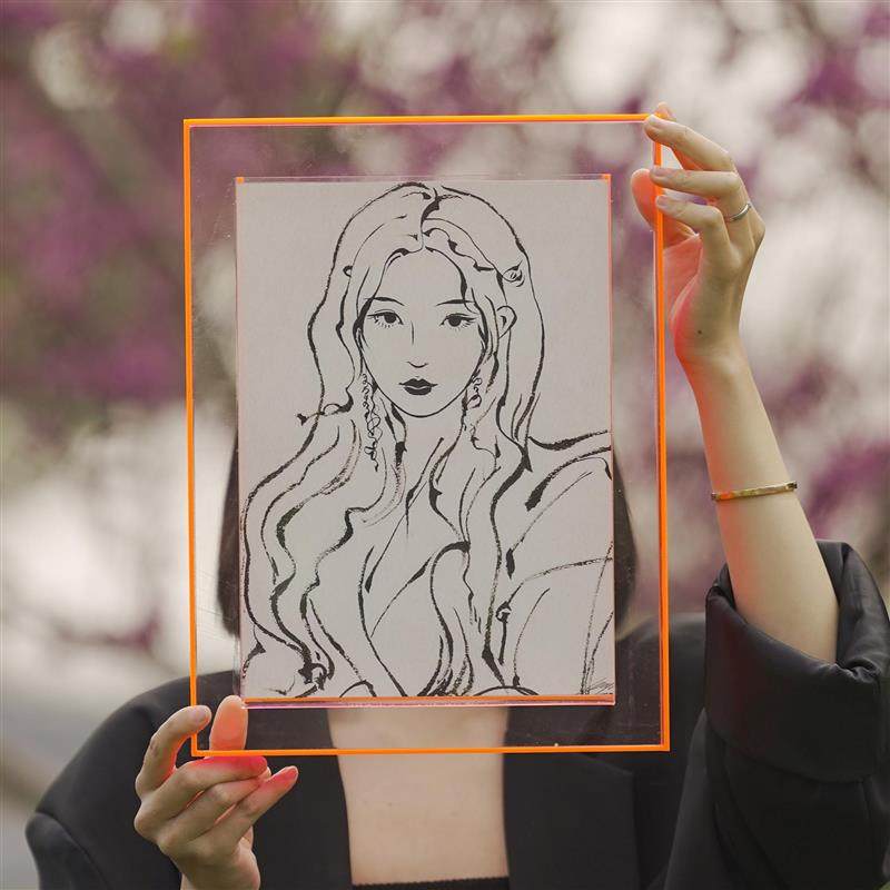 彩色透明亚克力相框拼图画相框摆台海报装裱挂墙摆件托盘收纳盒子,家居饰品,相框/画框,淘宝优惠券,粉丝福利购,淘宝优惠卷