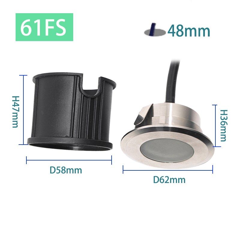 不锈钢防水迷你1W2W3W地埋灯户外照明彩灯RGB花园梯台草坪12V射灯,家装灯饰光源,地埋灯,淘宝优惠券,粉丝福利购,淘宝优惠卷