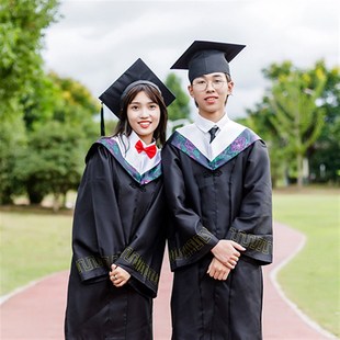 学士服大学生男女文科理科学士服学院风演出服本科学士服毕业