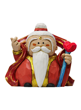 财神爷简单小大艺术家月老姻缘美术馆可爱办公桌面家居装饰品摆件