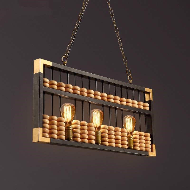 工业风吊灯收银台算盘复古酒吧网咖吊灯创意个性装饰火锅店商用灯,家装灯饰光源,酒店/宴会厅/餐饮吊灯,淘宝优惠券,粉丝福利购,淘宝优惠卷