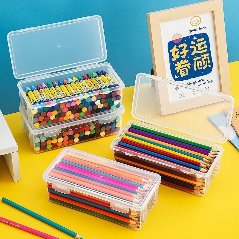 老师推荐铅笔收纳盒大容量透明文具收纳盒笔筒装彩铅儿童蜡笔笔袋,文具电教/文化用品/商务用品,笔袋,淘宝优惠券,粉丝福利购,淘宝优惠卷