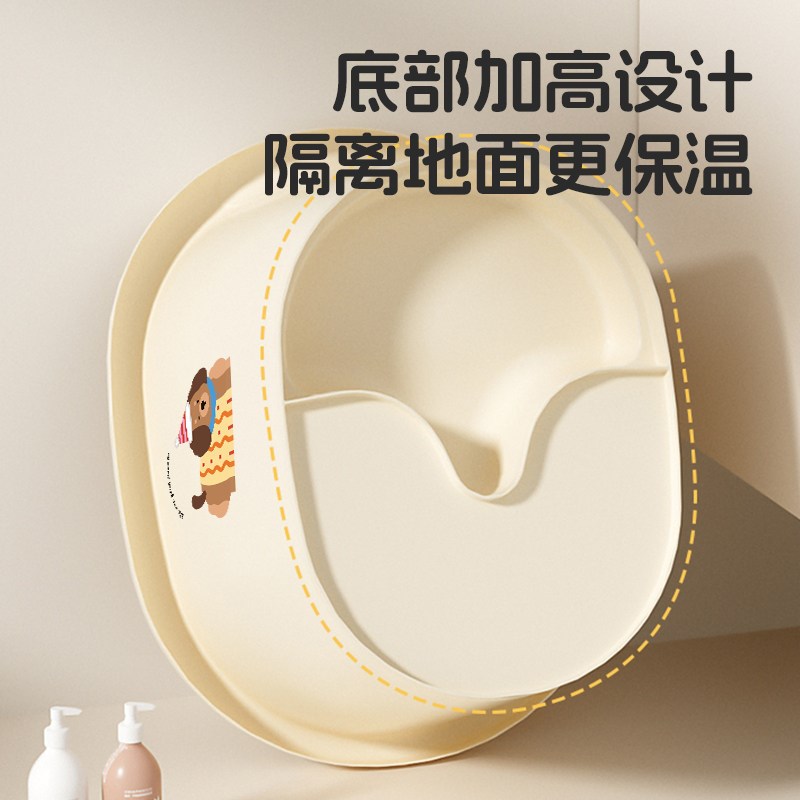 儿童加厚洗澡桶宝宝专用泡澡桶小孩可坐式沐浴桶婴儿澡盆塑料水桶
