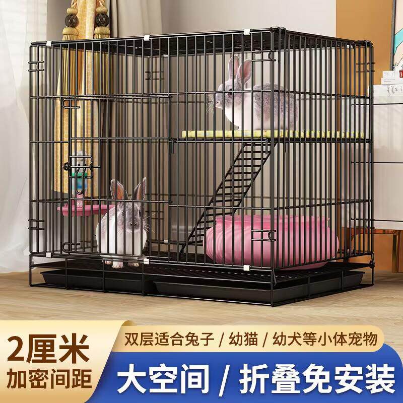 猫笼子双层加密室内带厕所家用便携小型猫别墅折叠猫笼猫窝新款