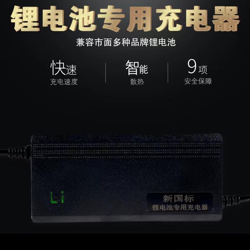 锂电充电器24V36V48V60V72V3A三元铁锂电动车锂电池智能专用充电