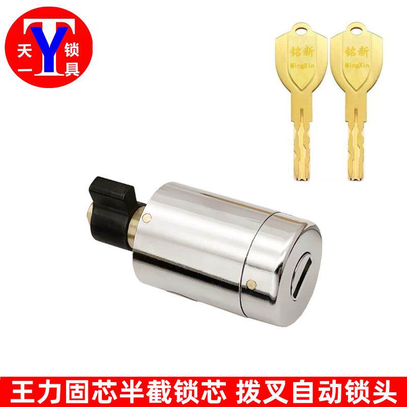 特能 固芯 半截 全铜 防盗门锁芯 固心小尾巴锁芯