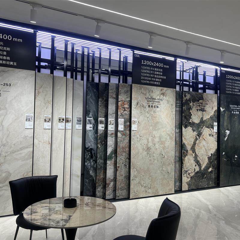四季粉绿岩板1200x2400大板客厅现代岩板大理石地面岩板墙面瓷砖
