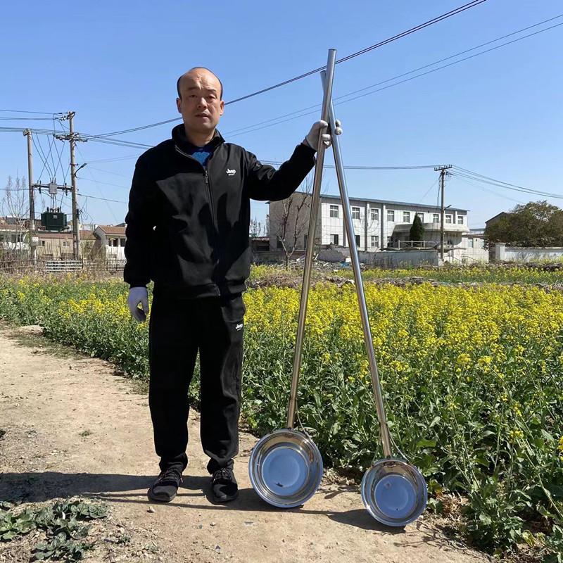 定制超长水勺长1.8米大容量加厚不锈钢长把水舀工业商用特长水瓢
