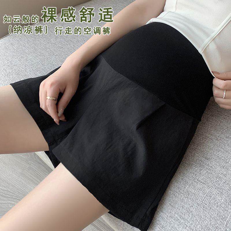 孕妇短裤夏装薄款棉麻托腹裤2026新款休闲运动打底外穿阔腿裤夏季