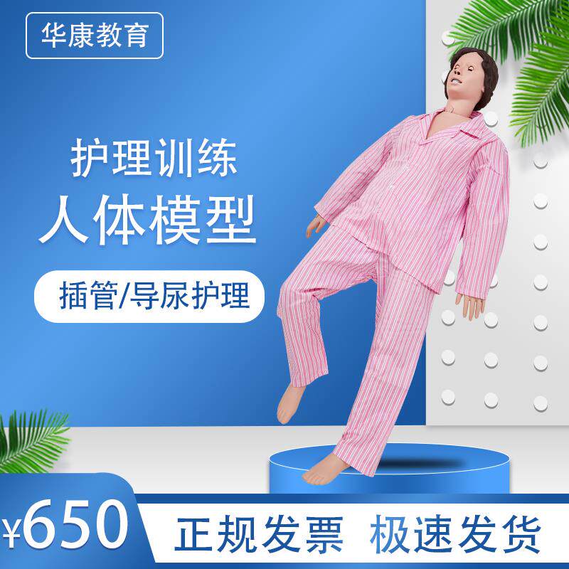 养老护理模拟人训练人体模型输液打针男女导尿插胃管心肺复苏假人