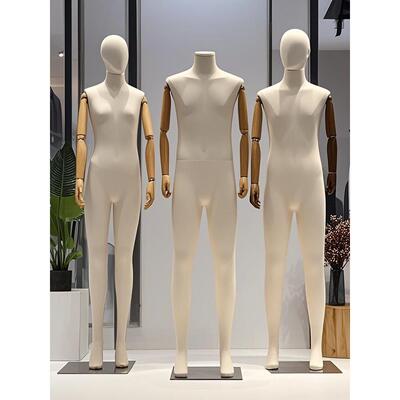 服装店新潮品牌高端男装模特道具展示架半长橱窗人体模型假娃娃身