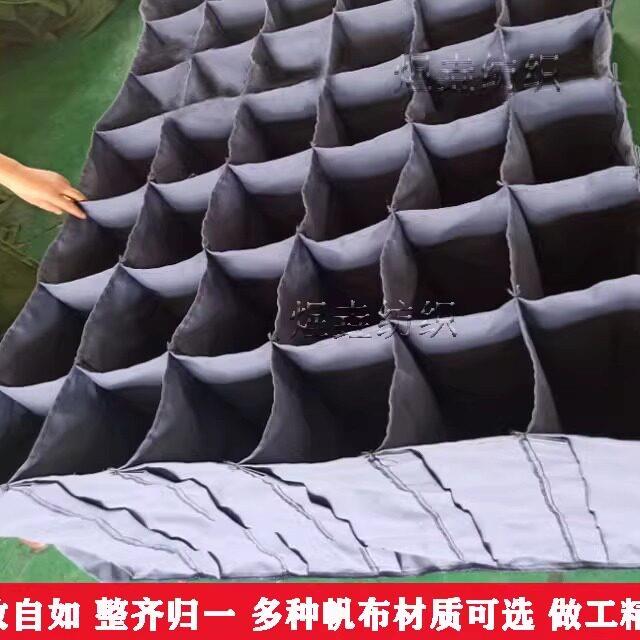 汽车配件周转架布兜帆布台车分隔布袋车间储物收纳方格子料架加工