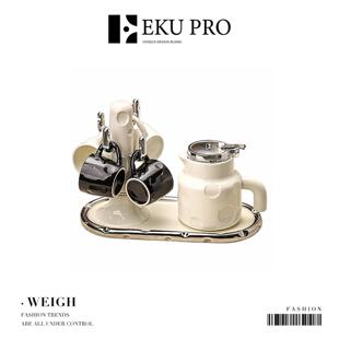EKU PRO·坠稳·茶水分离陶瓷杯乔迁送礼泡茶壶茶壶套组 | Weigh