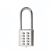 挂锁 大号金属长梁密码 门锁柜子锁小锁头防水 锁 8位数字按键密码