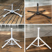 太阳伞四脚底座户外伞折叠三脚支架沙滩伞十字金属伞坐钓鱼伞配件