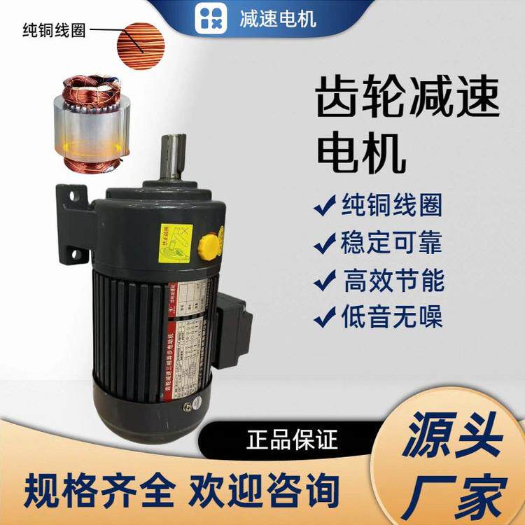 三相380V齿轮减速电机立式/卧式200W/400W/750W变频调速一体机