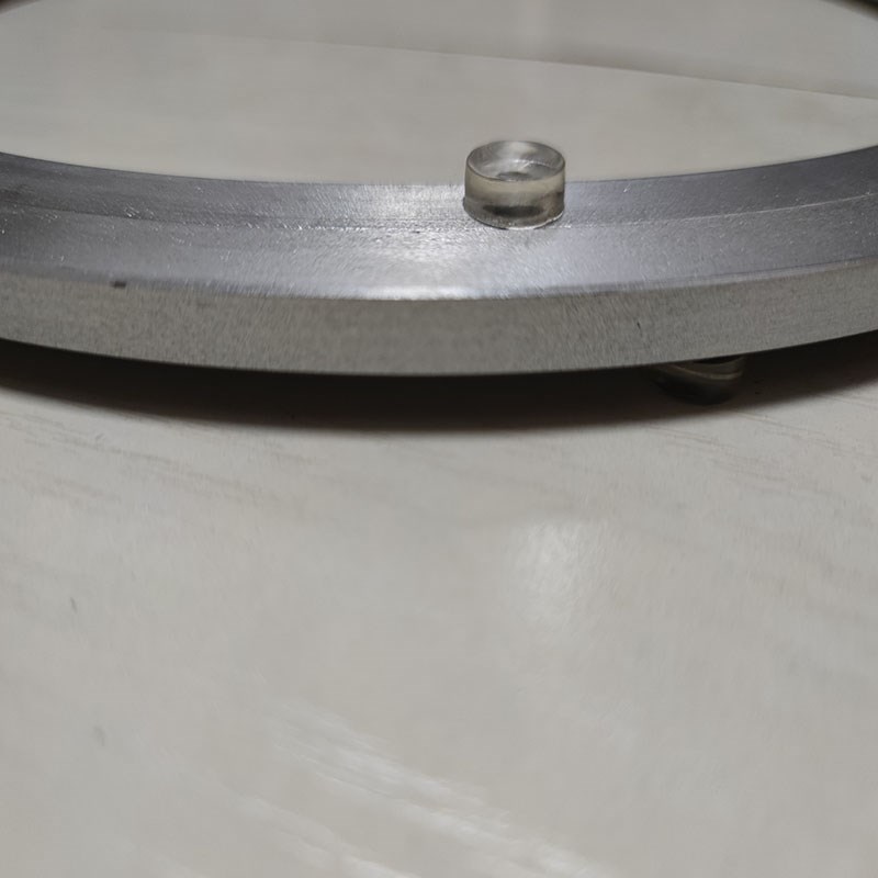 铝合金圆餐桌转盘底座转心金属转轴轴承木桌大理石玻璃轨道转盘