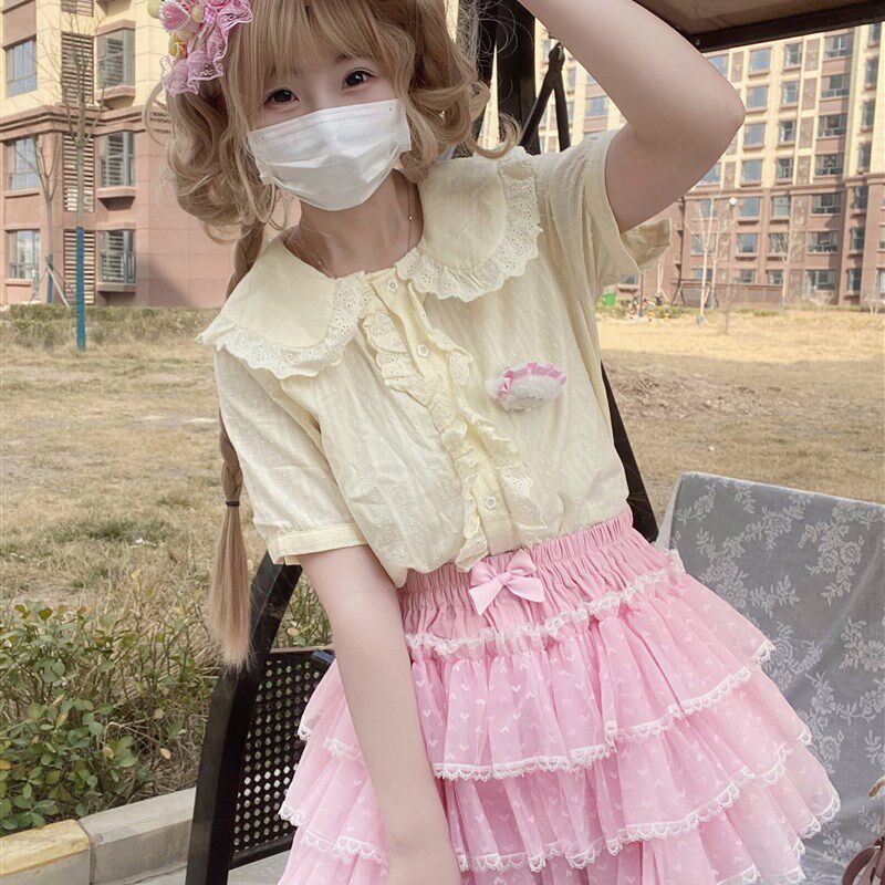lolita南瓜裤jk打底裤安全裤蛋糕裙夏季洛丽塔日系外穿灯笼短裤