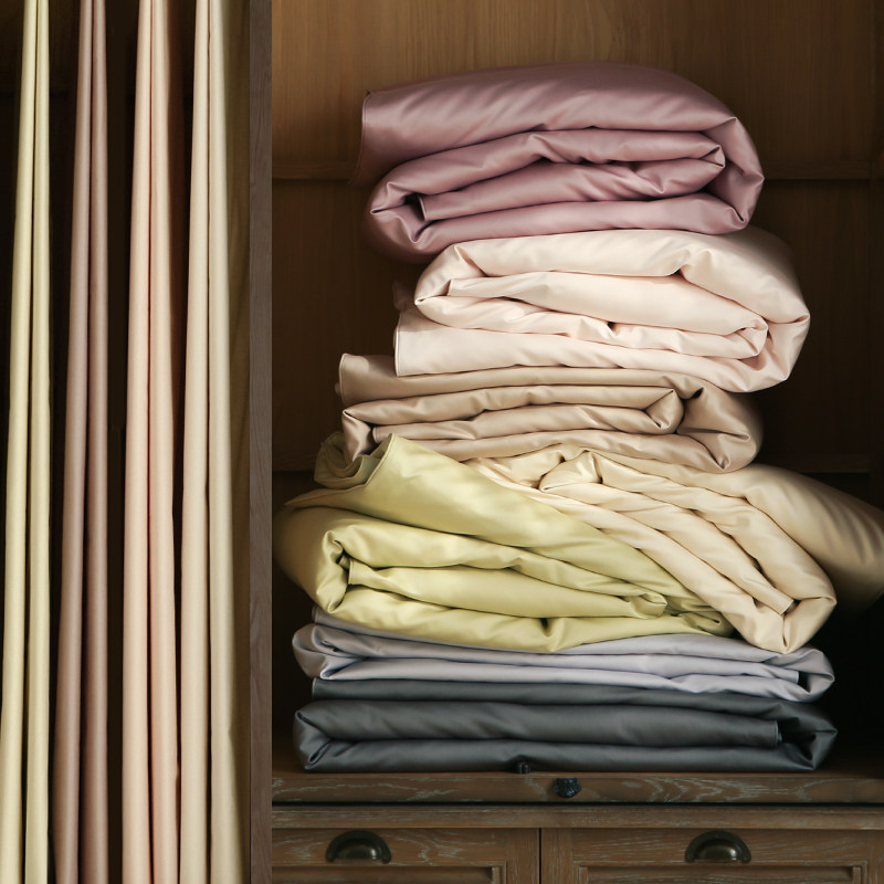 1200根纯棉贡缎被套单件秋冬季保暖被罩200x300儿童纯色全棉定做