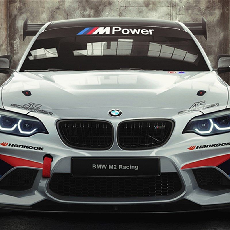 适用于宝马3 4 5系M2前挡风玻璃遮阳贴纸车身bimmer贴画拉花装饰