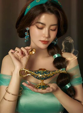 茉莉公主阿拉丁神灯西域风情许愿神灯主题拍照道具装饰摆件送礼
